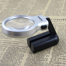 3X Reading Portable Handheld Magnifier Glass with 2 LED Lights Folding Magnifier