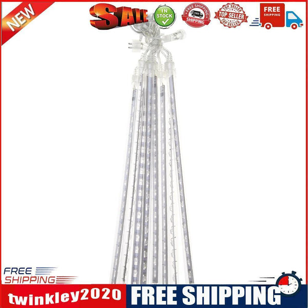 30cm 144LED Light eteor  Rain 8 Tubes Snowfall Tree Garden EU