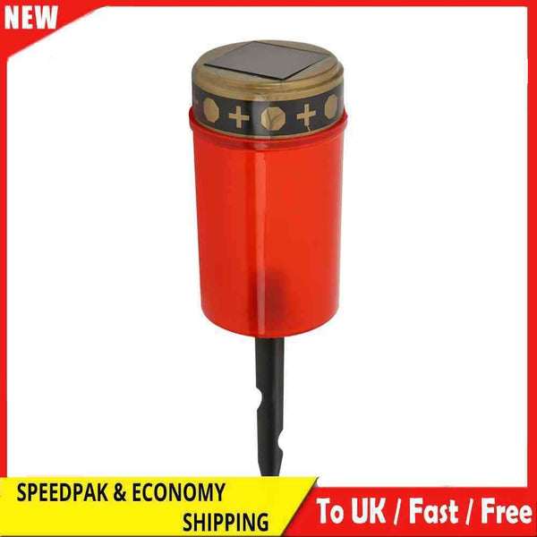 Cemetery Ritual Electronic LED Candle Lamp Flameless Solar Decorative Tea Light