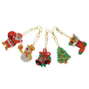 5x Xmas Snowman DIY Full Special Shape Drill Diamond Painting Keychain Kit