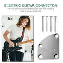 Guitar Neck Plate Neck Joint Back Mounting Plate Screws for Bass Replacement