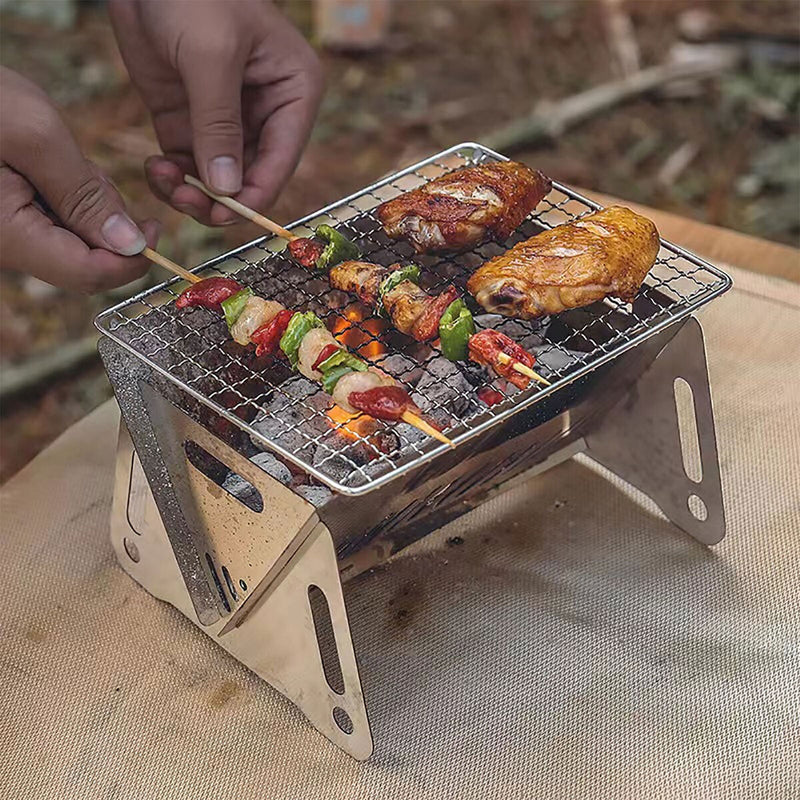 Outdoor Camping Grill Air Inlet Design for Strong Firepower Camping Supplies
