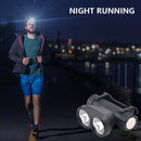 LED Magnetic Dual Bulb Headlamp with Magnets for Fishing Hiking Work Lighting
