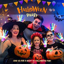 #A Skeleton Glowing Gloves Halloween Orgy Colorful Luminous Finger Bone Gloves P