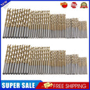 100pc Titanium Coated HSS High Speed Steel Drill Bit Set Tool 1/1.5/2/2.5/3
