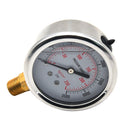 Stainless Steel Hydraulic Fluid Pressure Gauge Tester Meter 0-3500PSI US Thread