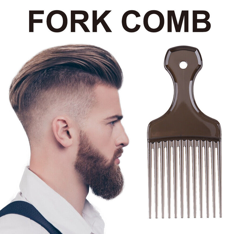 Hair Fork Comb Hairdressing Curly Massage Insert Brush Hairbrush Styling Tool
