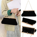 Women Wedding Bridal Party Evening Bag Velvet Diamante Clutch Bag Handbag