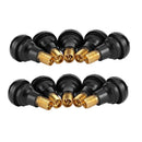 TR412 Snap-in Rubber Tubeless Tire Valve Stems for Car Motorcycle (10pcs)