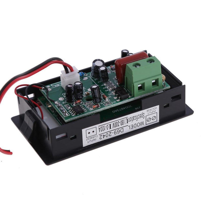 Digital AC 300V 100A LCD Dual Panel Volt Amp Combo Meter +CT 110V 220V 240V