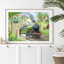 5D DIY Diamond Painting, Train Leaving the Tunnel, Kits, Full Round