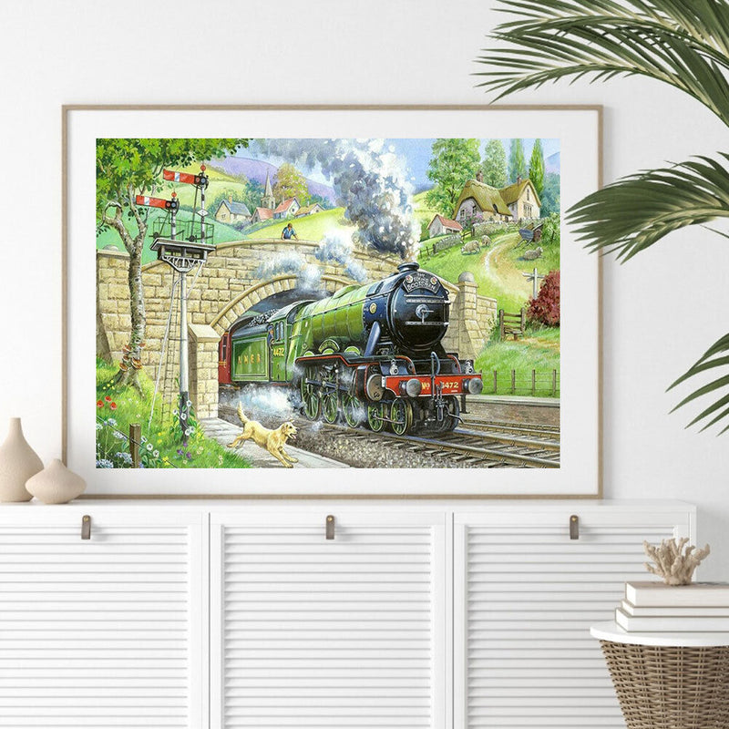 5D DIY Diamond Painting, Train Leaving the Tunnel, Kits, Full Round