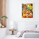 Yard Dog Pumpkin Partial Oil Paint By Numbers DIY Handpainted on Canvas Art