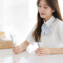 Mini Personal Cooling Handheld Fan Portable Foldable Rechargeable (White)