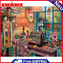 Art Oil Painting By Numbers Sewing Machine Handmade Digital Picture Home Decor