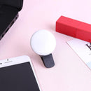 Mini Q Selfie Ring Light Flash LED USB Clip Mobile Phone Fill Lamp (Black) Newly