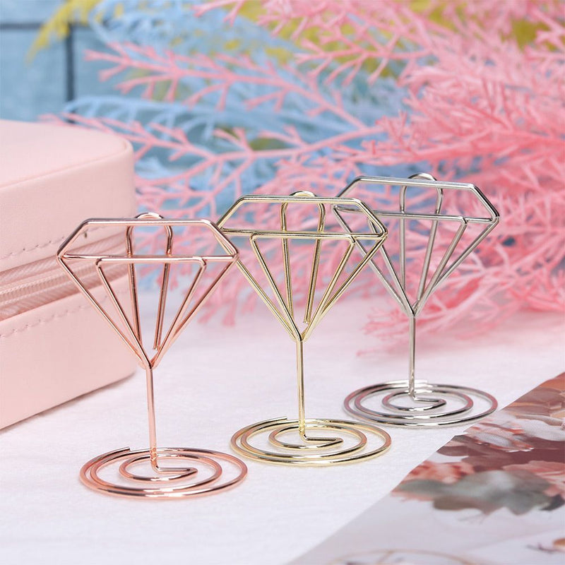 Desktop Decoration Table Numbers Holder Clamps Stand Place Card Photos Clips