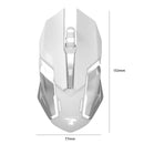G304 1600dpi Wireless Rechargeable Mouse 2.4G 600Mah Game USB Mouse (White)