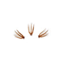 Brown Eyelash Extension Thick Long Premade Segment Cluster Lashes Grafting