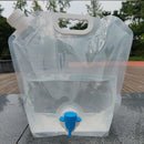 Outdoor Water Bags Foldable Portable Collapsible Water Tank 5L+10L (Clear) Newly