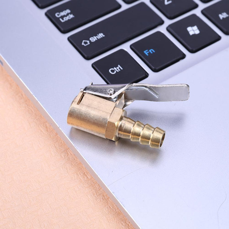 8mm Brass Car Truck Tires Tire Inflator Air Valve Male Copper Clip-on A