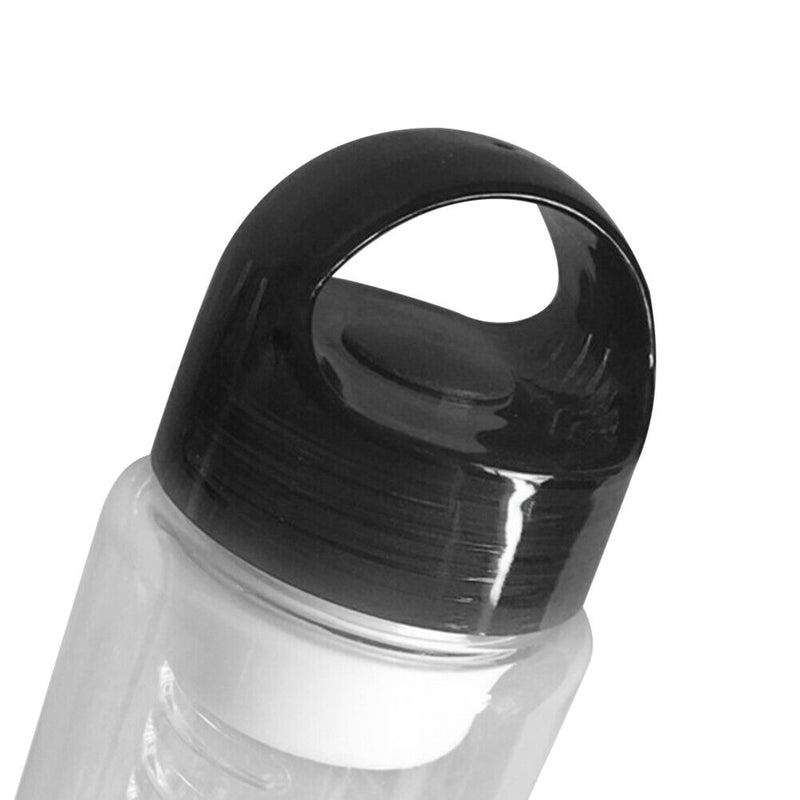 700ml Leakproof Water Bottle Plastic Soak Fruit Outdoor Drinkware (Black) Newly