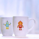 9pcs DIY Self-Adhesive Rhinestone Stickers Kit Colorful Cute Robots Phone Decor