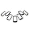 7pcs/set Gloss Black Grille Grill Rings for JEEP Grand Cherokee 2014-2016 Newly