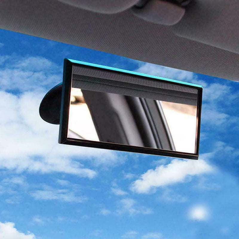 Universal Rear View Interior Car Mirror Adjustable Long Wide Suction Safety Q8O6