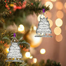 Heart Charm Christmas Memorial Ornaments Tree Memorial Pendants Hanging Pendant