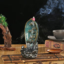 Ceramic Backflow Incense Burner Fragrance Holder Sandalwood Aromatherapy Newly