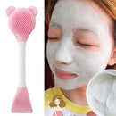 Portable DIY Silicone Stick Facial Mud Mixing Brush Exfoliating Nose Remover