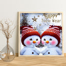 Diamond DIY Snowman Full Round Drill Rhinestone Kit