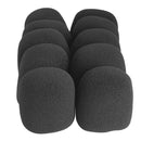 UN3F 10Pcs Black Microphone Grill Foam Cover Audio Mic Shield Sponge