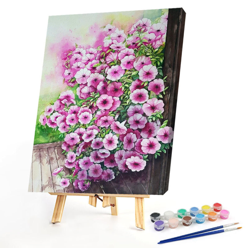 Drawing Paintwork Flower Home Wall Living Room Decoration 40x50cm Without Fra