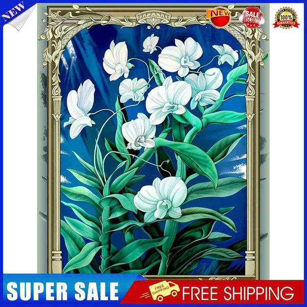 #A 5D DIY Diamond Painting Kits Full Round Drill Flower Mosaic Picture Wall Deco