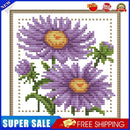 12 Months Flower DIY Cross Stitch 11CT Printed Embroidery (H431 September)