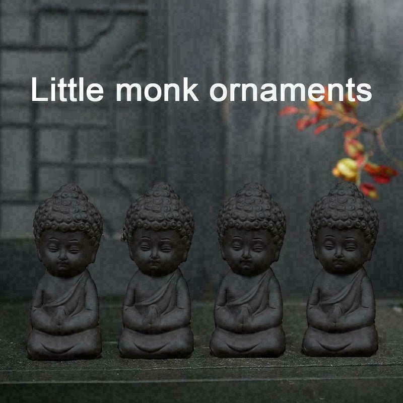 BlesiyaTraditional Little Buddha Statue Monk Tea Decoration Tea on W7H3
