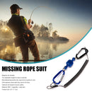 Magnetic Net Release Keeper with Lanyard Carabiners for Fly Fishing (Blue)