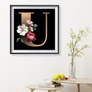 5D DIY Diamond Painting Letter U Full Round Drill Mosaic Kit Wall Picture