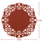 Hollow Flower Silicone Pad Coaster Anti Skid Heat Insulation Cup Mat(Coffee