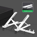 Foldable Holder Adjustable Tablet Stand Bracket for Laptop Phone (White) Newly