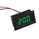 DC 2.4V-30V 2-Wire Mini 0.36in LED Digital Display Panel Voltmeter (Green) Newly