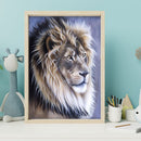 5D DIY Diamond Painting Kits Lion Full Round Diamond Picture Wall Decoration