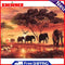 Painting By Numbers DIY Elephant Hand Painted Canvas Oil Art Craft Home Decor