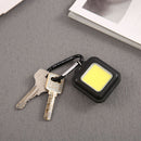 Mini Keychain Light 500LM COB LED Flashlight USB Outdoor Camping Fishing La