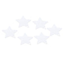 50pcs Kraft Paper Pendant Five-pointed Star Cards Home Party Decor(White)
