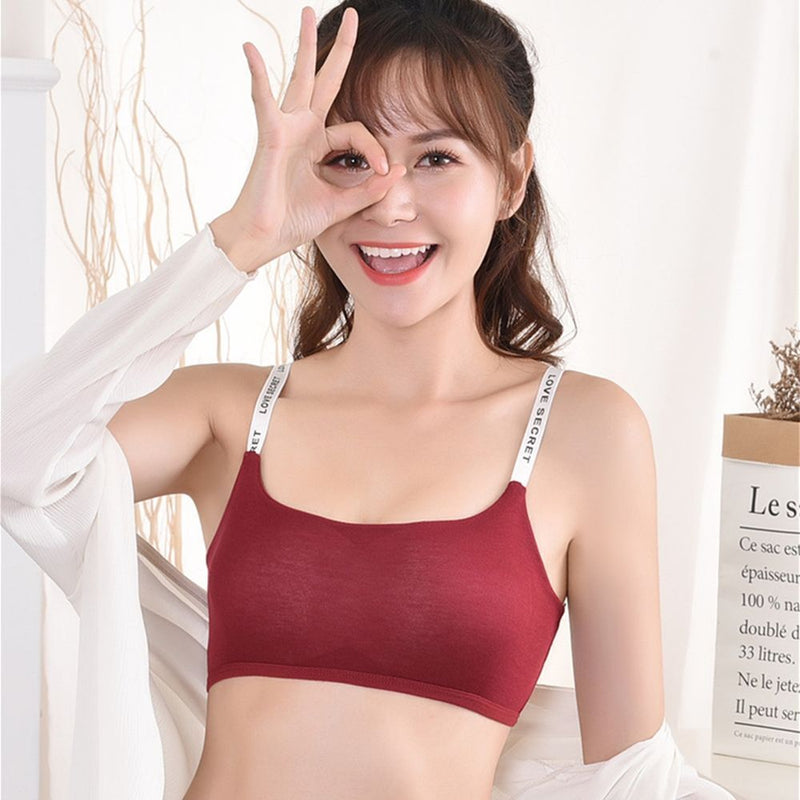 Wrap Chest Sportswear Push Up Fitness Bra Letter Sports Bra Cropped Top