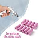 10pcs Sandblaster Spray Tips Sandblasting Gun Ceramic Nozzles Kit (4.5mm) Newly