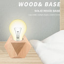 Solid Wood Table Lamp Base E27 220V Wooden Light Holder w/Switch Line (H) Newly